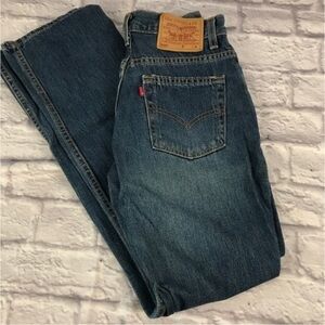 Vintage Rare Levi’s 505 Jean Dark Wash Regular Straight Leg Made‎ in USA